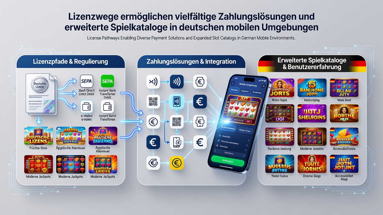 Erweiterte Slot-Auswahl und Zahlungsoptionen in lizenzierten mobilen Casinos