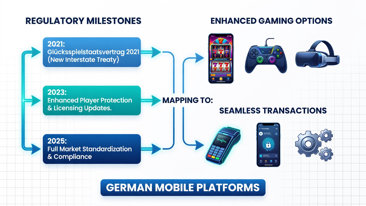 Regulatorische Entwicklungen in deutschen mobilen Glücksspielplattformen