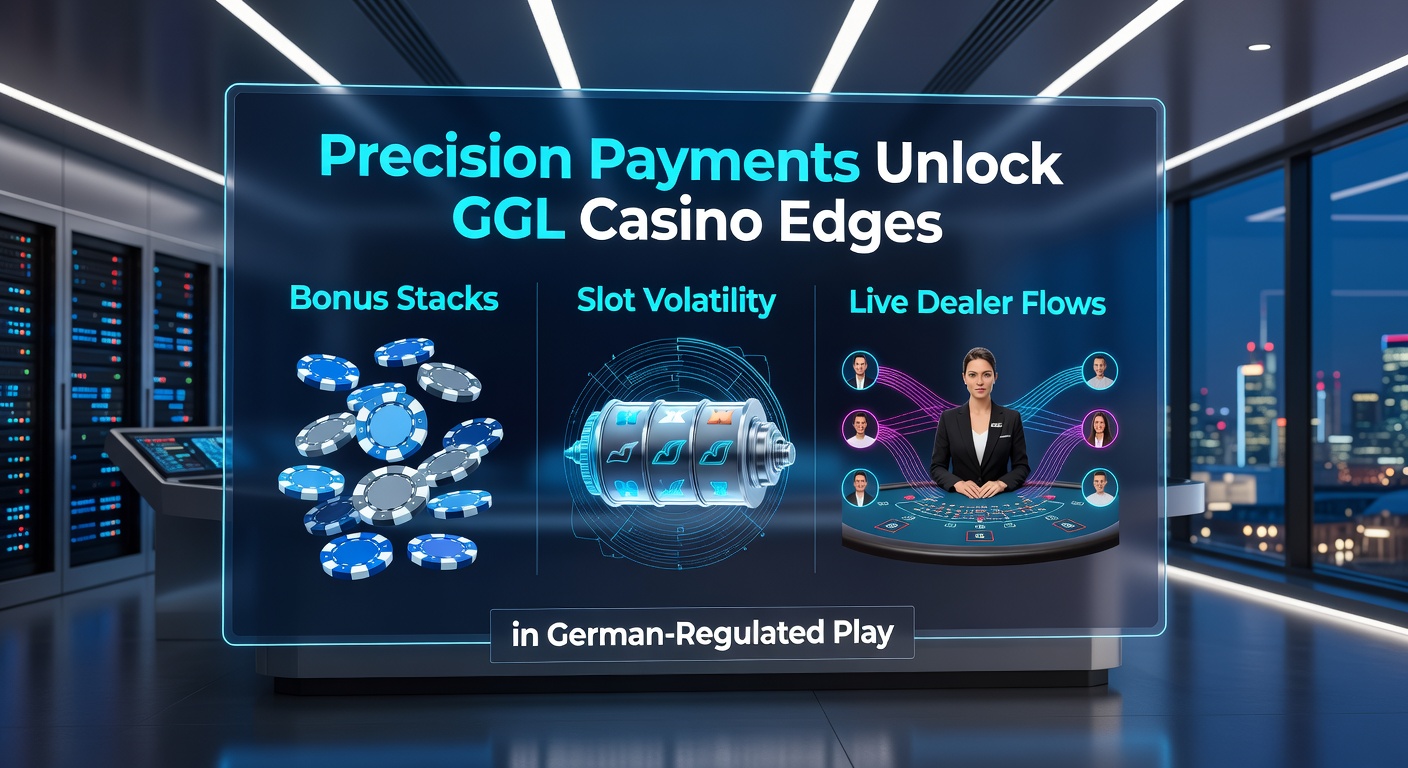Grafik zeigt präzise Zahlungsströme, die Bonus-Stapel in Slots und Live-Dealer-Tischen aktivieren, mit GGL-Siegel im Hintergrund