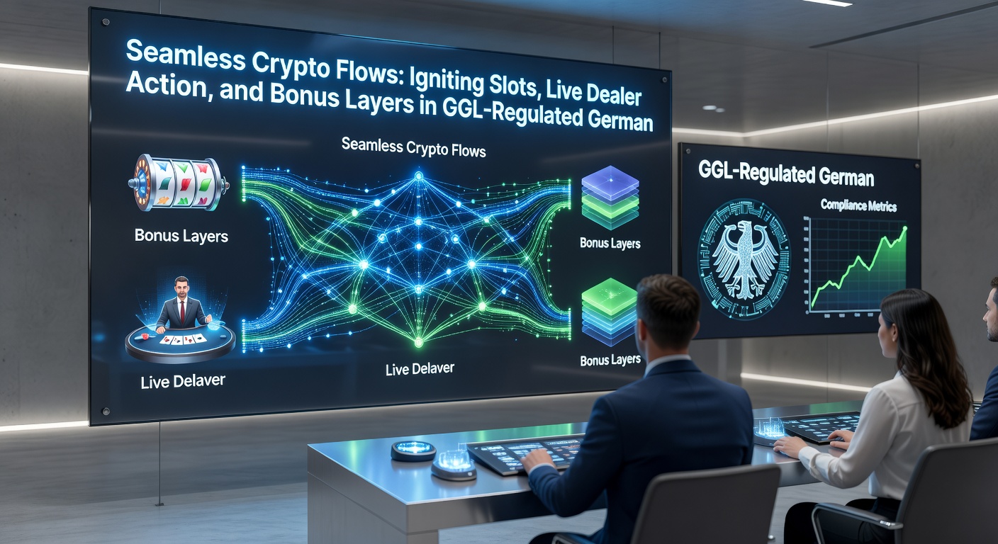 Live-Dealer-Tisch mit Krypto-Wallet-Integration, wo ein Dealer Roulette dreht und Transaktionen in Echtzeit ablaufen